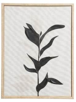 Leinwand-Druck-handbemalt, Schwarz/Weiss -Einrichtungsgeschäft Klimata Druckgerahmt SchwarzWeiss 30x40 pla