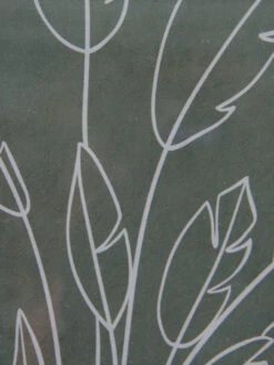 Leinwand-Druck-Glas, Grün/Weiss -Einrichtungsgeschäft Kolura Druckgerahmt Gruen GruenWeiss 30x40 lup