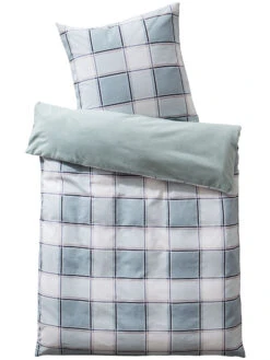 Flanell-Bettwäsche, Mint -Einrichtungsgeschäft Laholm Bettwaesche Gruen Mint 135x200 pla