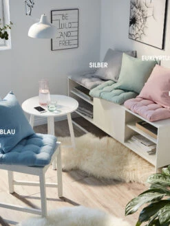 Kissen, Eukalyptus 7 Kissen, Eukalyptus -Einrichtungsgeschäft Leif Kissen div 40x40 mil