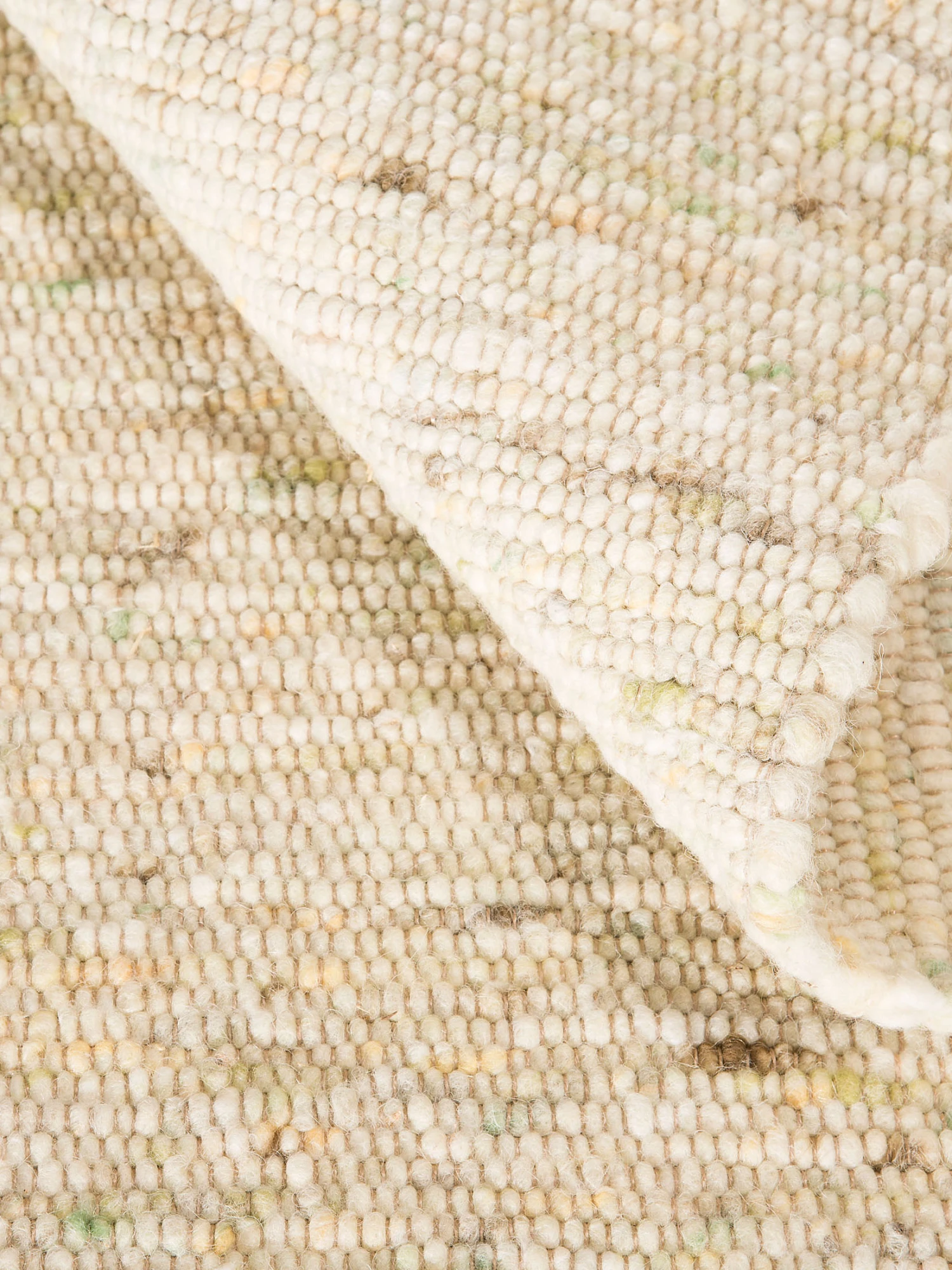 Handweb-Teppich, Grün 7 Handweb-Teppich, Grün – Bild 5