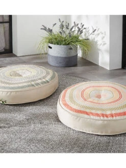 Outdoorkissen, Rosa 9 Outdoorkissen, Rosa -Einrichtungsgeschäft Leonora Bodenkissen Rosa Blau 60rund mil 1