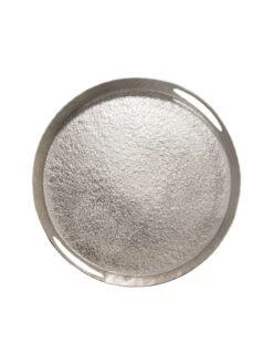 Deko-Tablett, Matt Silver -Einrichtungsgeschäft Liana Schale Silber MattSilver 30x30x42C5 pla