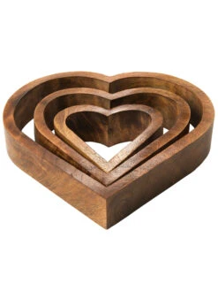 Objekt, Natur -Einrichtungsgeschäft LightBurnHeart Objekt braun Natur Set per