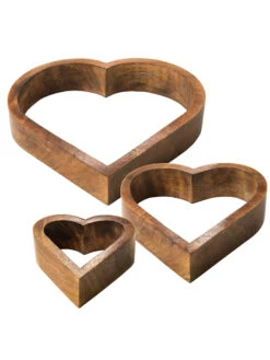 Objekt, Natur -Einrichtungsgeschäft LightBurnHeart Objekt braun Natur Set per2