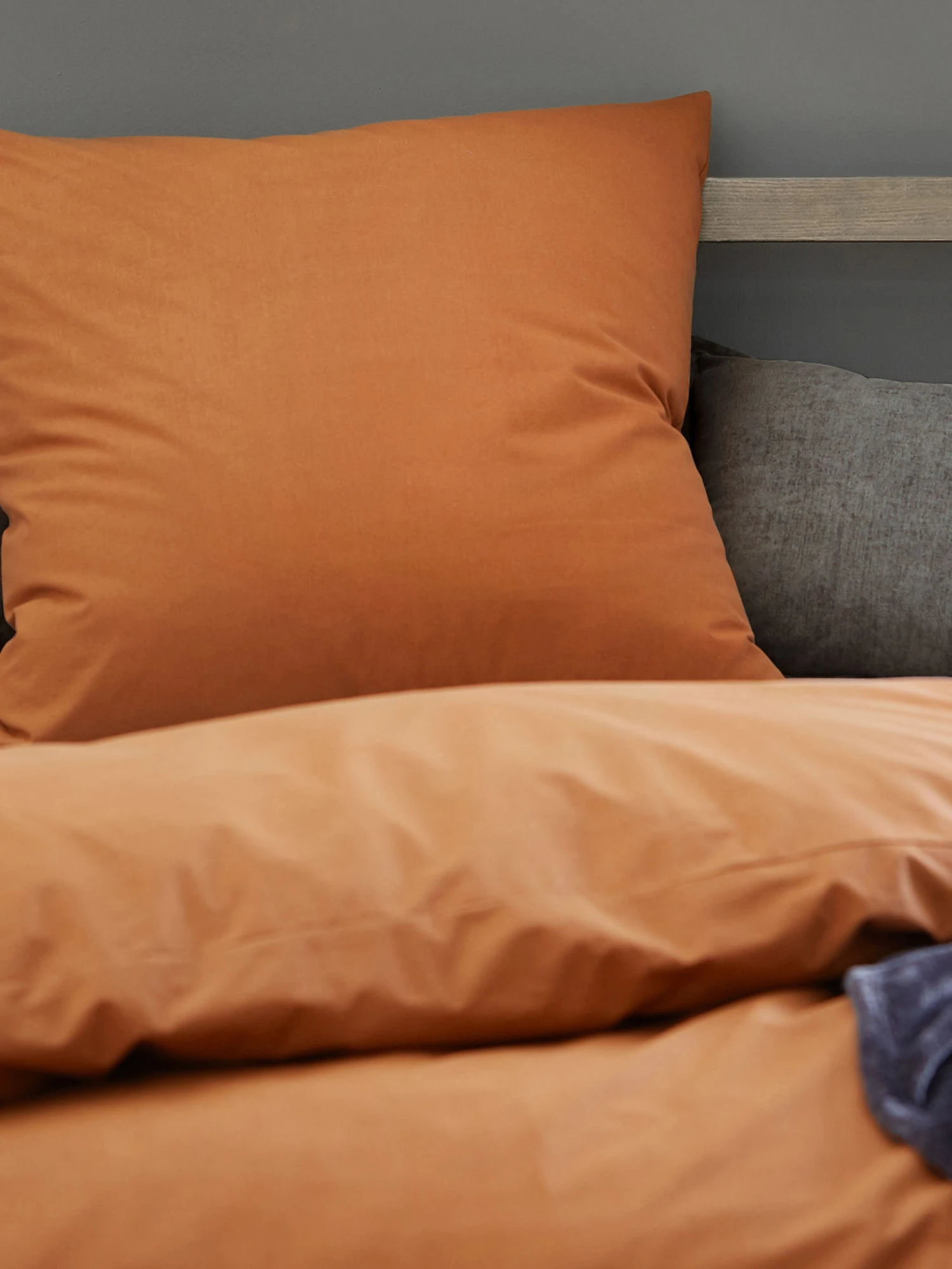 Renforcé-Bettwäsche, Cognac 4 Renforcé-Bettwäsche, Cognac – Bild 2
