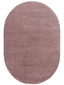 Uni-Teppich, Beere -Einrichtungsgeschäft Lounge Hochflorteppich Lila Beere 160x230oval pla