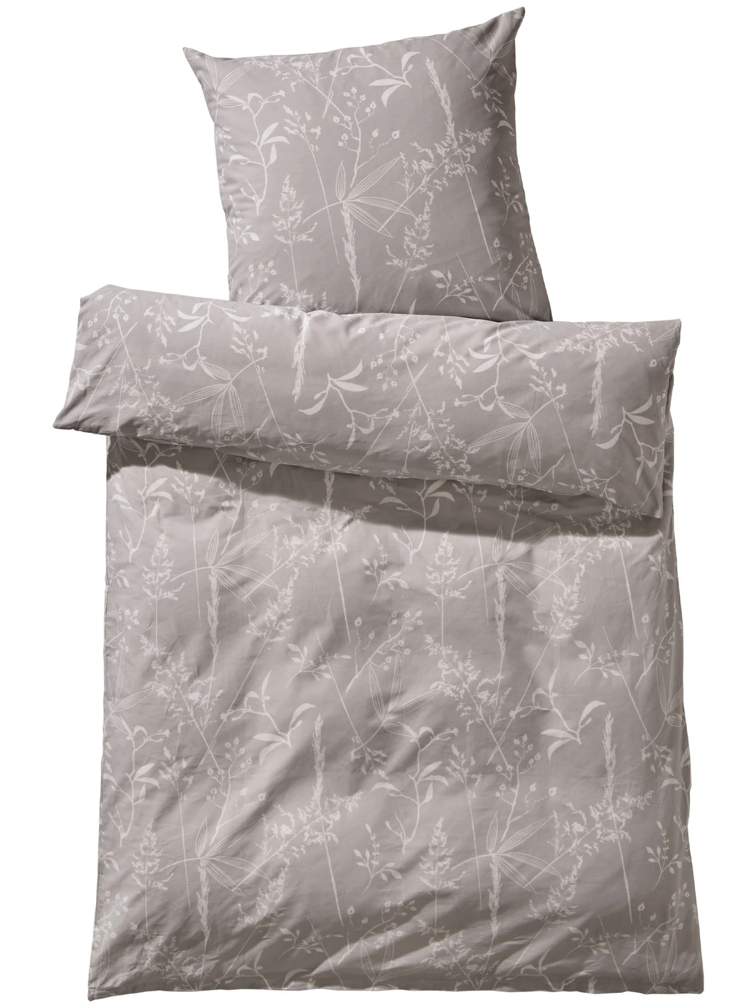 Renforcé-Bettwäsche, Grau 4 Renforcé-Bettwäsche, Grau – Bild 2