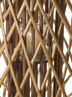 Laterne, Natur -Einrichtungsgeschäft Lunara Laterne Hellbraun Natur lup