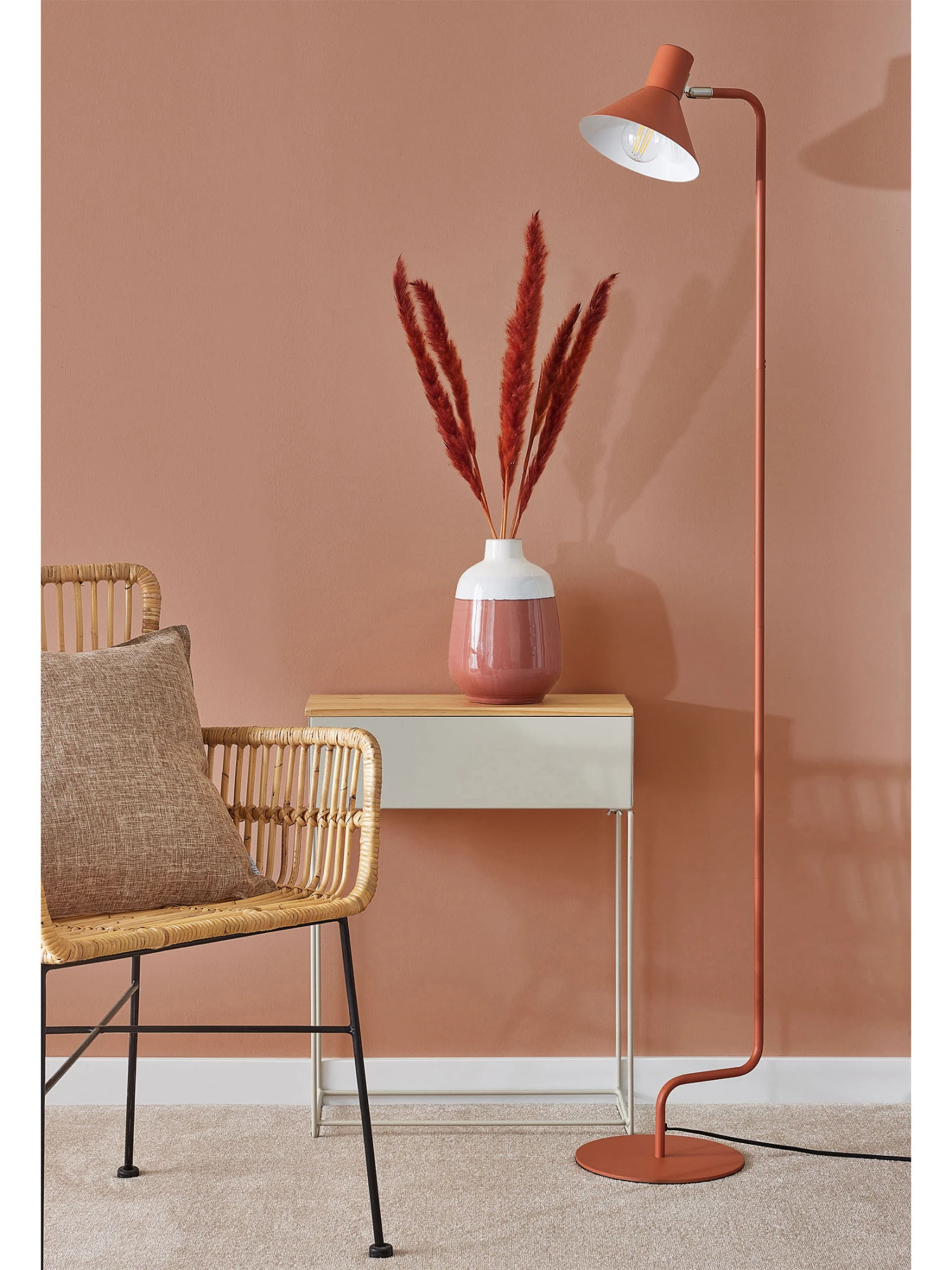 Standleuchte, Orange 3 Standleuchte, Orange