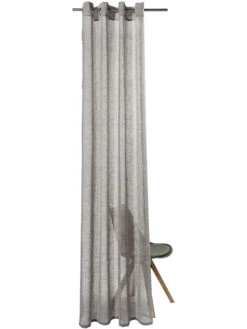 Ösenschal, Grau -Einrichtungsgeschäft Madox Gardine Oesenschal Grau 140x245 pla2