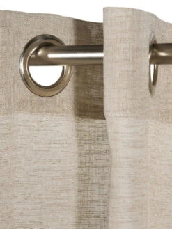 Ösenschal, Hellbraun -Einrichtungsgeschäft Madox Gardine Oesenschal Hellbraun 140x245 lup1