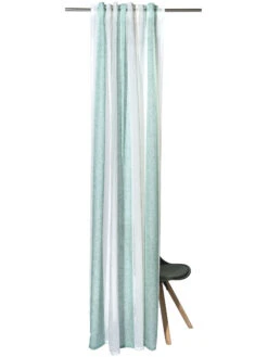 Vorhang Mit Gardinenband, Altmint -Einrichtungsgeschäft Malena Gardine VerdeckteSchlaufe Gruen Altmint 140x245 pla2