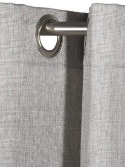 Ösenschal, Silber 12 Ösenschal, Silber -Einrichtungsgeschäft Malia Gardine Oesenschal hellgrau Silber 140x245 lup1