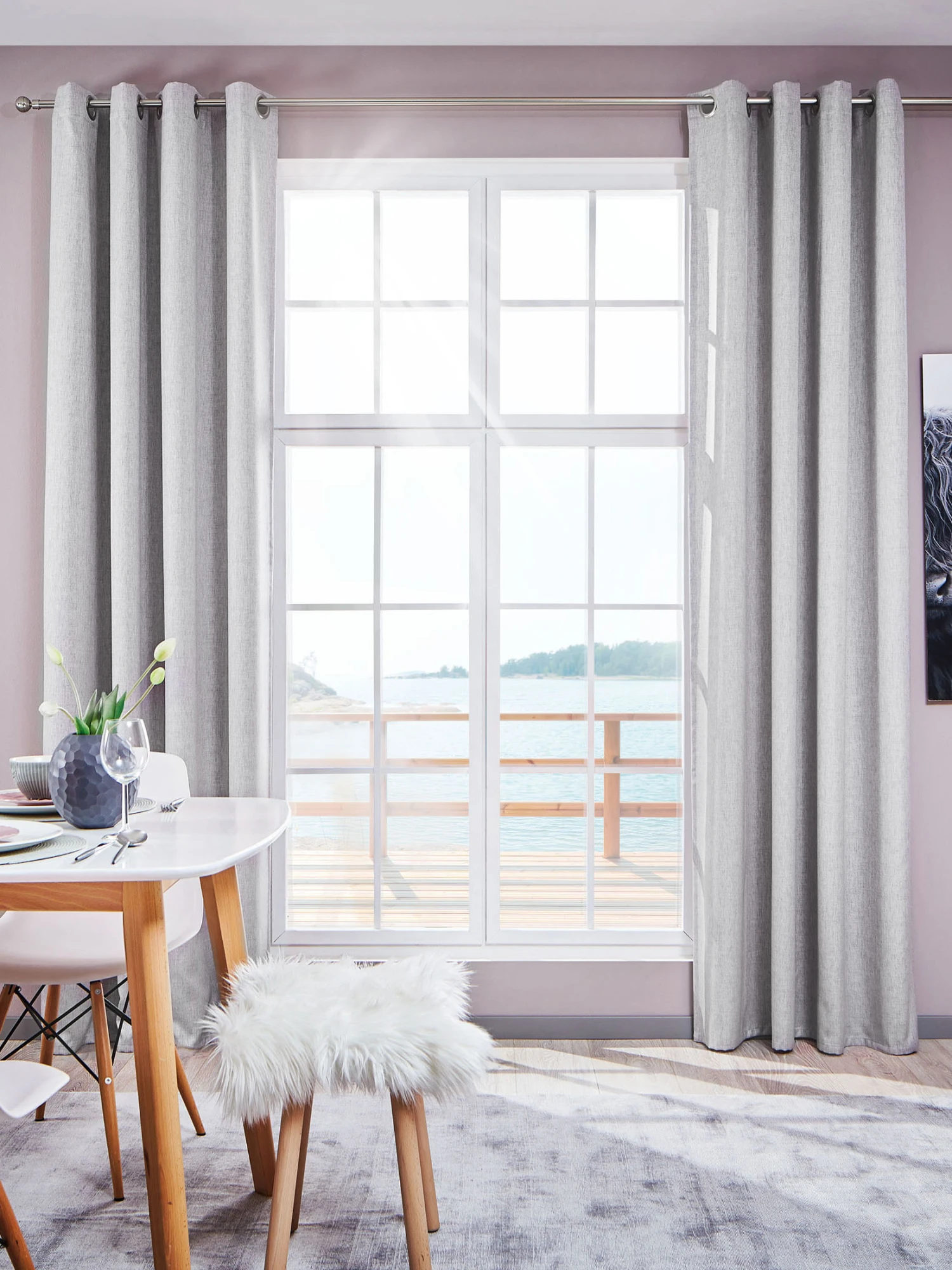 Ösenschal, Silber 4 Ösenschal, Silber – Bild 2