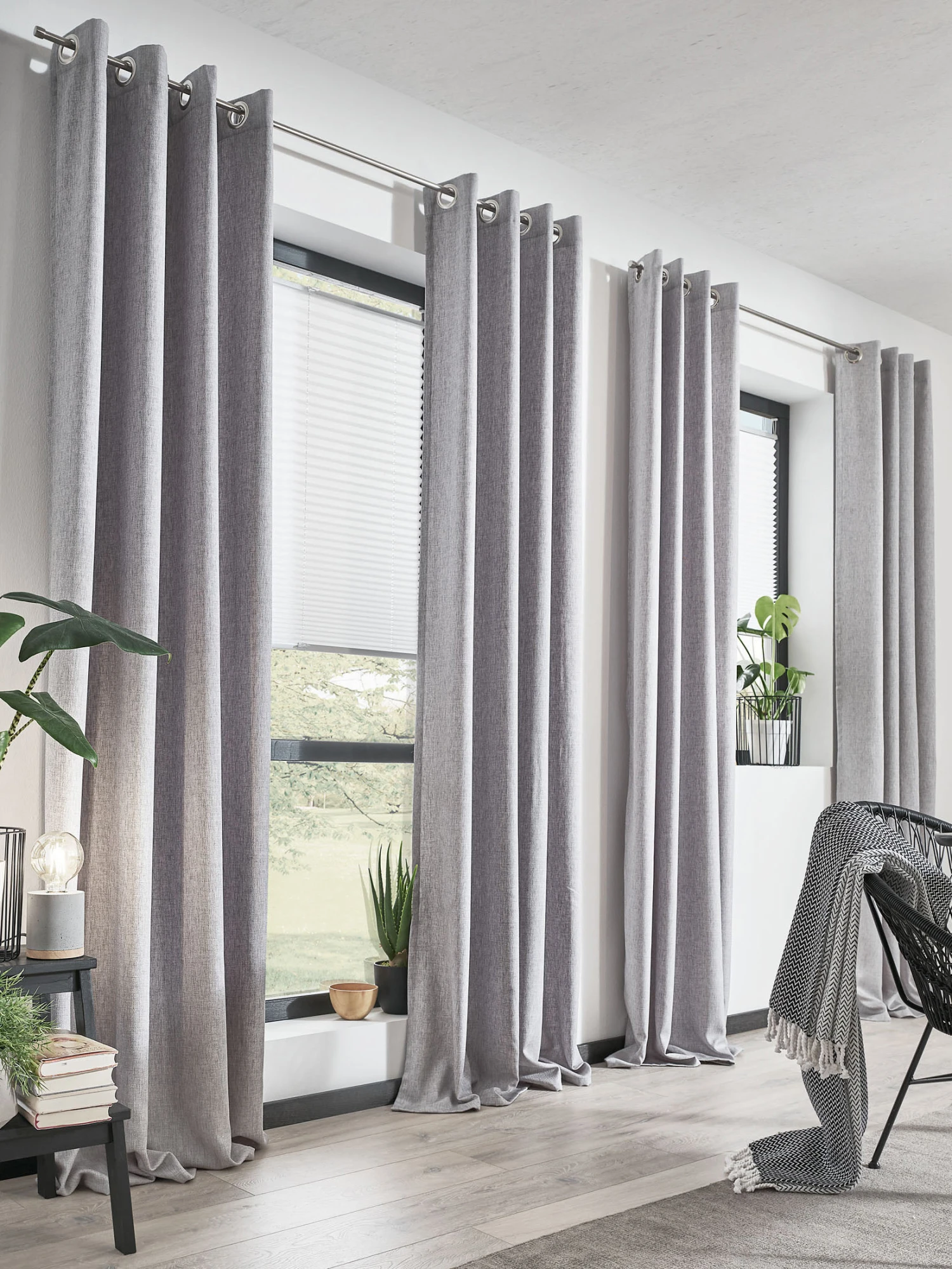 Ösenschal, Silber 3 Ösenschal, Silber