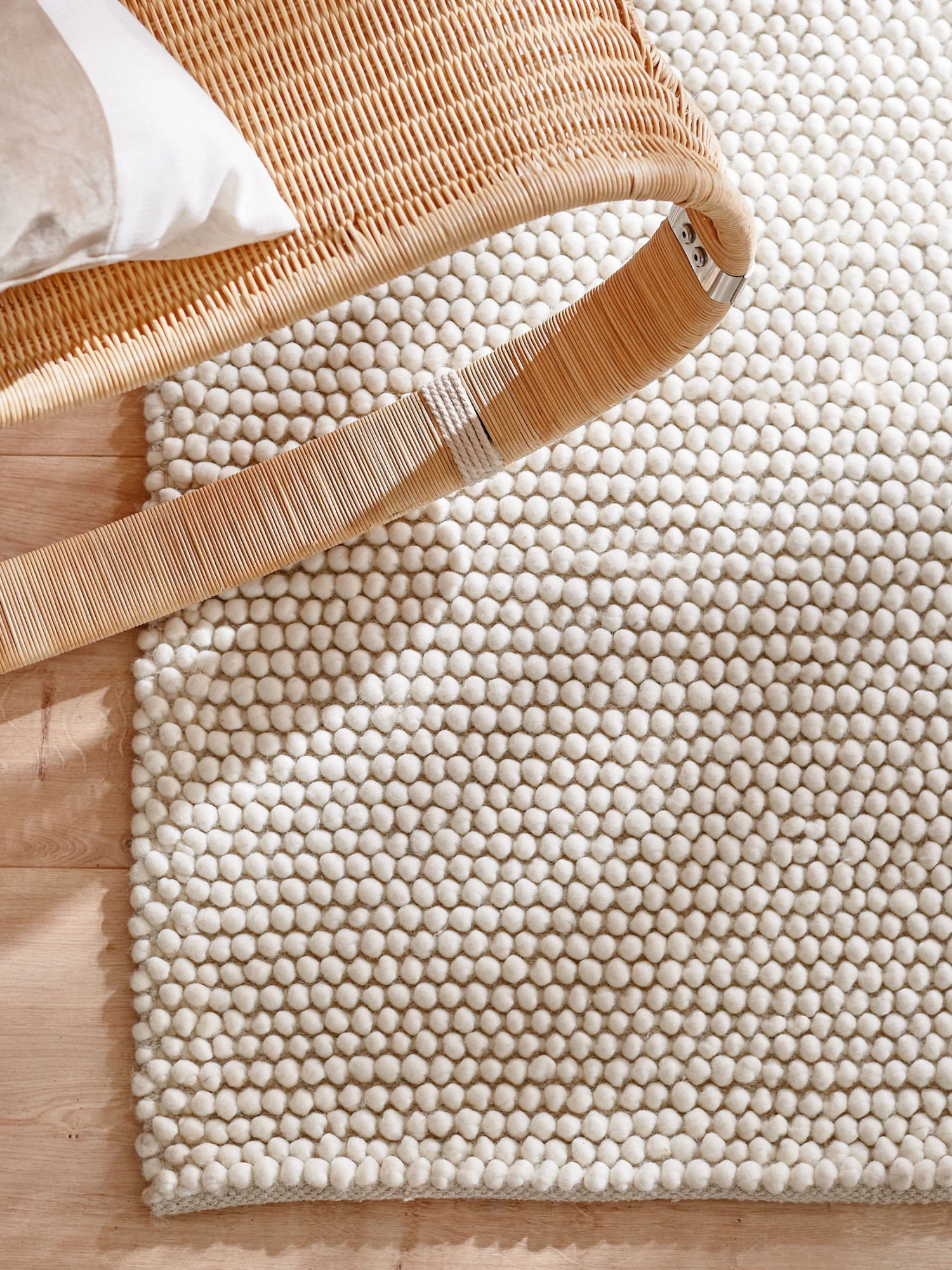 Woll-Teppich, Vanity White 5 Woll-Teppich, Vanity White – Bild 3