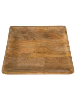Deko-Tablett, Natur -Einrichtungsgeschäft MangoSquareTray DekoTablett braun Natur 41x41x22C5 pla