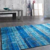 Vintage-Teppich, Blue Avenue -Einrichtungsgeschäft Metropolis moderner Teppich blau mil