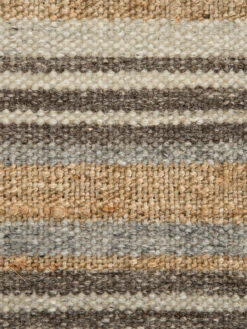 Baumwoll-Teppich, Sand Stripes -Einrichtungsgeschäft Miana FlachgewebeTeppich Beige SandStripes 200x300 lup