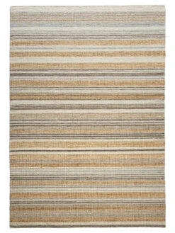 Baumwoll-Teppich, Sand Stripes -Einrichtungsgeschäft Miana FlachgewebeTeppich Beige SandStripes 200x300 pla
