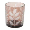Teelichthalter, Braun -Einrichtungsgeschäft MysticLeaves Teelichthalter Braun 7x7x8 per1