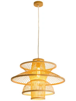 Hängeleuchte, Natural -Einrichtungsgeschäft Nami Haengeleuchte Hellbraun Natural 50x50x37 per2