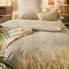 Renforcé-Bettwäsche, Natur -Einrichtungsgeschäft NaturalFields Bettwaesche Beige Natur 135x200 mil