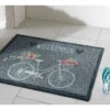 Sauberlaufmatte, Bike Grey -Einrichtungsgeschäft Nostalgie Fussmatte fahrrad grau mil