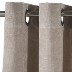 Ösenschal, Wolle -Einrichtungsgeschäft Nuri Gardine Oesenschal Beige Wolle 140x245 lup1