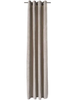 Ösenschal, Wolle -Einrichtungsgeschäft Nuri Gardine Oesenschal Beige Wolle 140x245 pla1