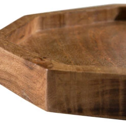Deko-Tablett, Natural -Einrichtungsgeschäft Octagon DekoTablett Braun Natural 22x24 lup