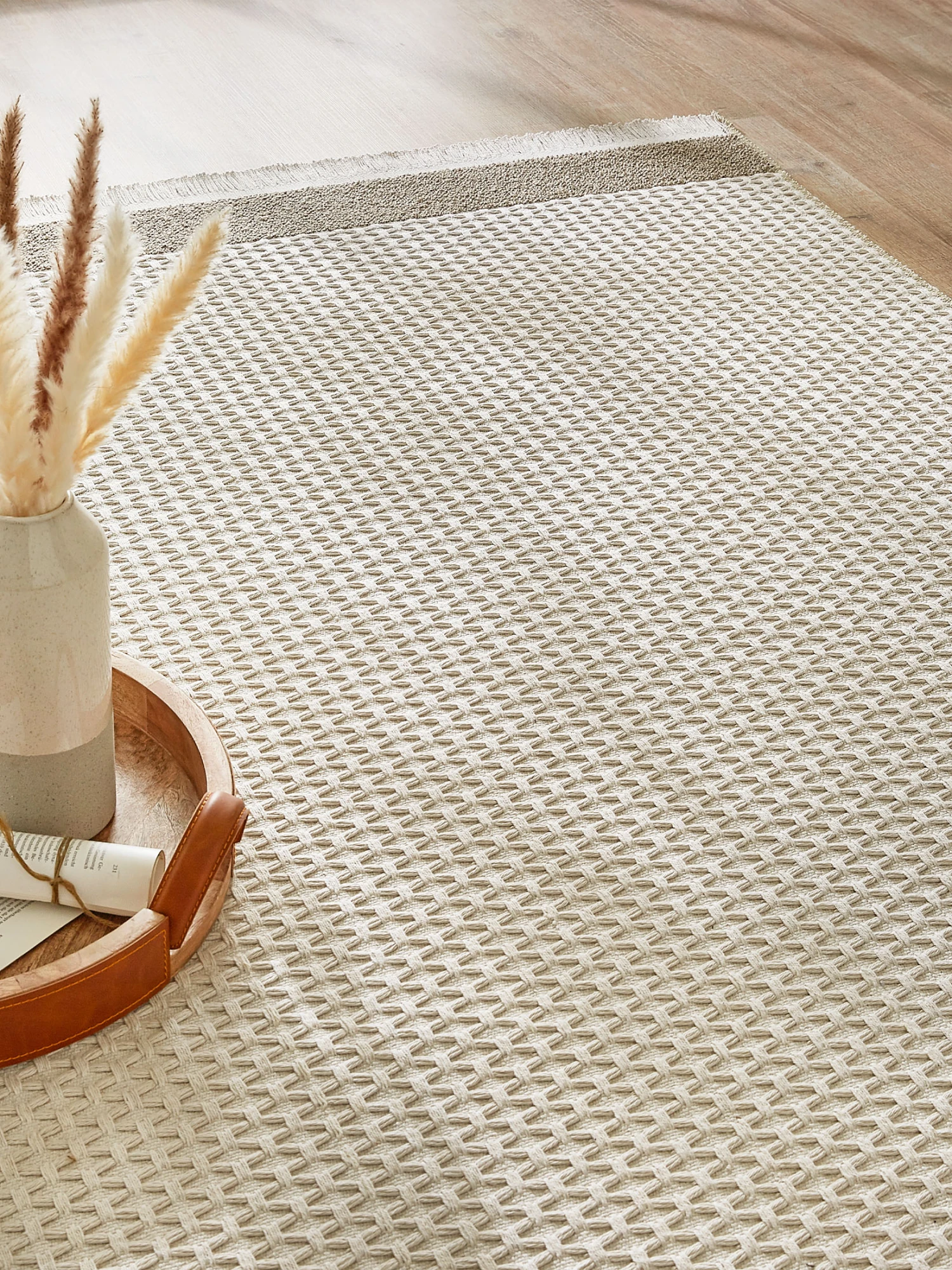 Moderner Teppich, Creme 3 Moderner Teppich, Creme