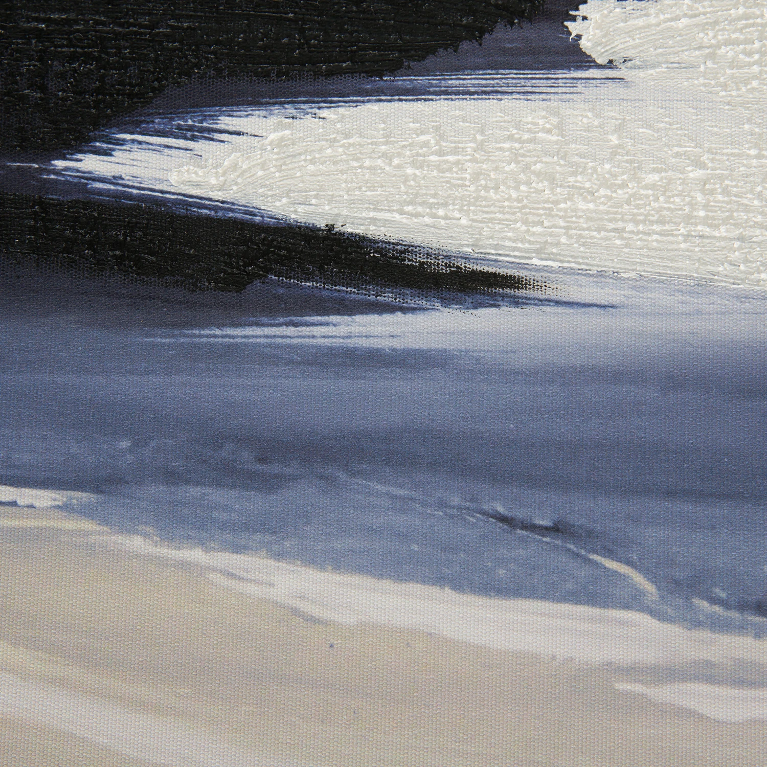 Leinwand-Druck-handbemalt, Blau 5 Leinwand-Druck-handbemalt, Blau – Bild 3