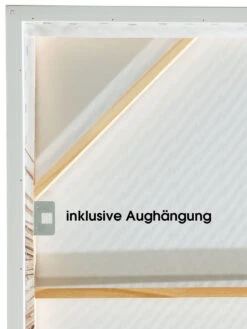 Leinwand-Druck-gerahmt, Beige -Einrichtungsgeschäft Palmela Druckgerahmt Braun Beige 80x120 ruk