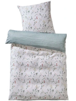 Satin-Bettwäsche, Grün -Einrichtungsgeschäft Paluma Bettwaesche Gruen 135x200 pla