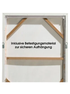 Leinwand-Druck-gerahmt, Weiss 12 Leinwand-Druck-gerahmt, Weiss -Einrichtungsgeschäft PampasWind Druckgerahmt Beige Weiss 52x72 ruk