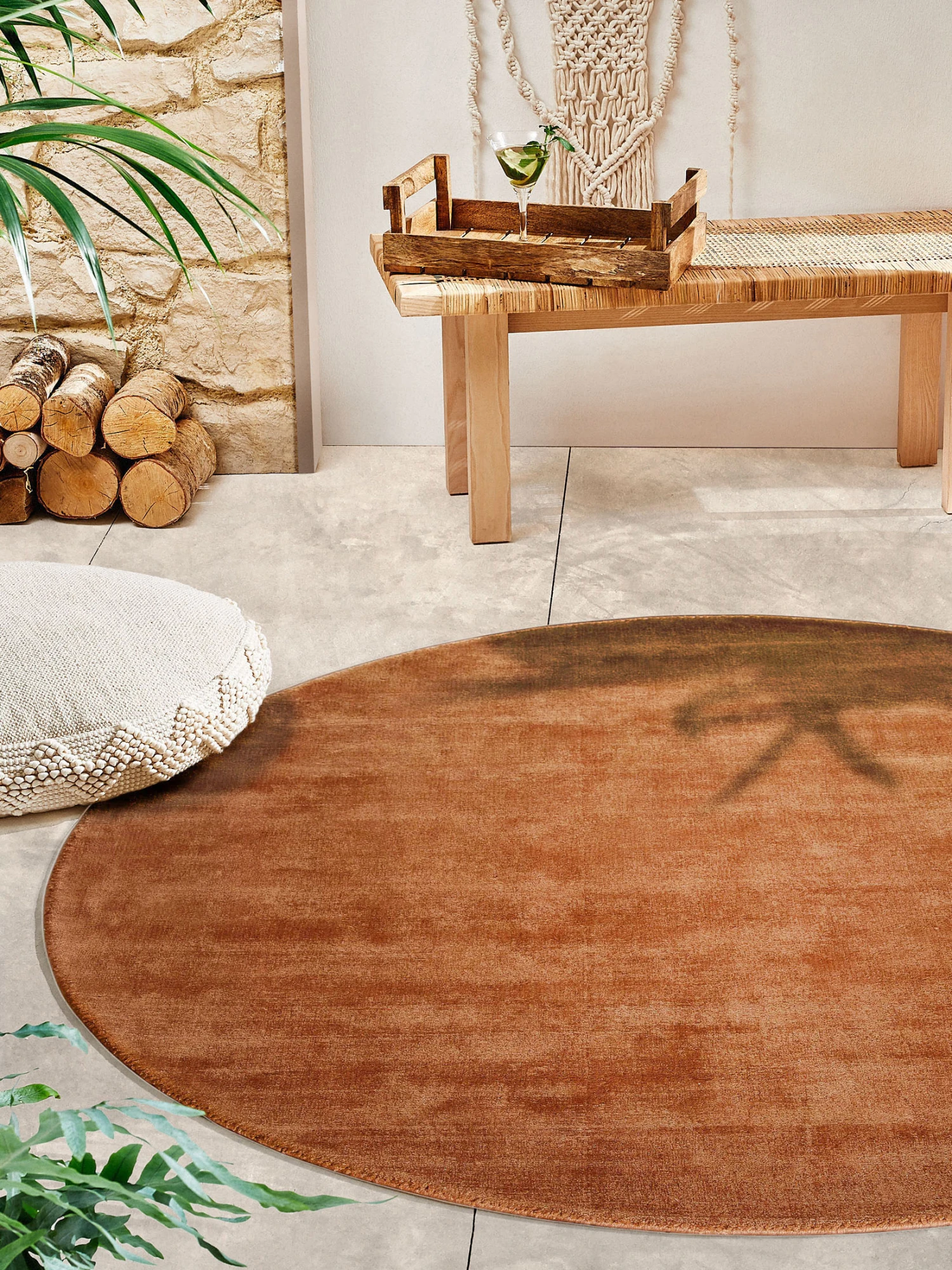 Viskose-Teppich, Rust 3 Viskose-Teppich, Rust