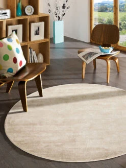 Viskose-Teppich, Creme