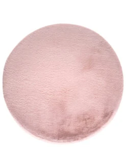 Kunstfell-Teppich, Rose 7 Kunstfell-Teppich, Rose -Einrichtungsgeschäft Ranua Kunstfellteppich rosa rose rund100 pla