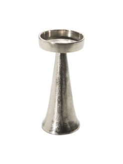 Kerzenleuchter, Silber -Einrichtungsgeschäft RawSilverFinish Kerzenleuchter Silber 9x19 per