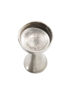 Kerzenleuchter, Silber -Einrichtungsgeschäft RawSilverFinish Kerzenleuchter Silber 9x19 pla