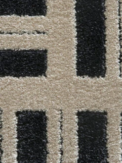 Moderner Teppich, Black/White -Einrichtungsgeschäft Rieseby ModernerTeppich Weiss BlackWhite 160x230 lup