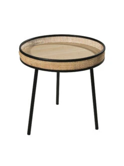 Tisch, Natur -Einrichtungsgeschäft Rotang Tisch Hellbraun Natur 42x42x41 per