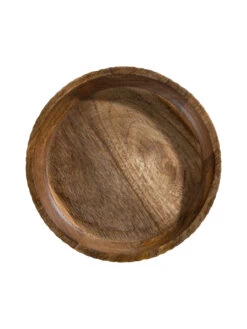 Deko-Schale, Natural -Einrichtungsgeschäft Ruffle DekoSchale Braun Natural 25x25 pla