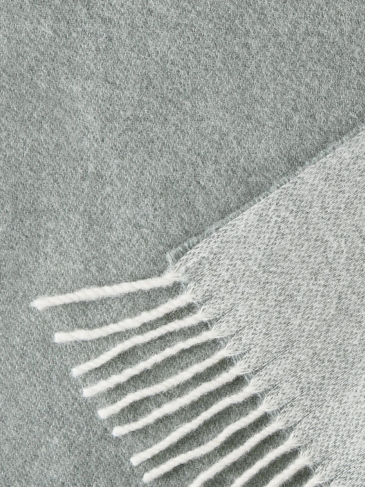 Wolldecke, Offwhite/Hellgrau 5 Wolldecke, Offwhite/Hellgrau – Bild 3