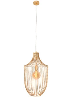 Hängeleuchte, Gold -Einrichtungsgeschäft Sakata Pendelleuchte Gold 35x35x120 per2