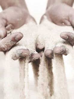 Leinwand Druck, Hellgrau -Einrichtungsgeschäft SandyHands Druckgerahmt Hellgrau 50x70 lup