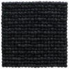Sitzauflage, Black -Einrichtungsgeschäft Sannerud Filzkugel Sitzkissen schwarz Black 40x40 pla
