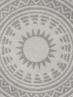 Outdoor-Teppich, Creme 9 Outdoor-Teppich, Creme -Einrichtungsgeschäft Savela FlachgewebeTeppich beige Creme 160rund lup